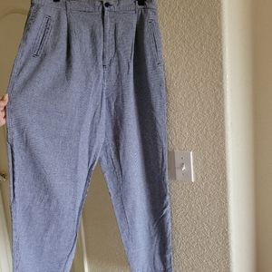 Vintage plaid/checkered wide leg pants
